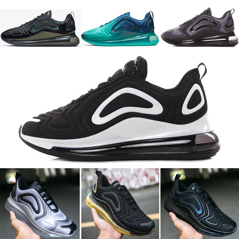 Compre Nike Air Max 720 Mejor Calidad Despiden Vapores Stephanie 3M Camaleón  Triple Negro Blanco Diseño Zapatillas De Deporte De Hombres Y Mujeres De  Los Zapatos Corrientes De Aire A 80,73 €