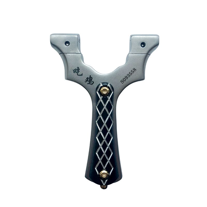 Slingshot Bow Catapult Caucho Caza Tiro Pesca Tirachinas Arco exterior de acero