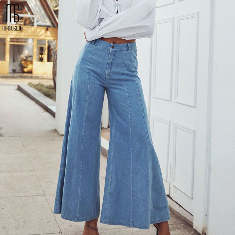 Compra Manoswe Informal De Cintura Alta Jeans Delgado Atractivo Elástico Pantalones  Acampanados 2020 Nuevos Mujeres Pantalones De Moda Pantalones Lavados De  Mezclilla Hembra Barato | Entrega Rápida Y Calidad | Es.Dhgate