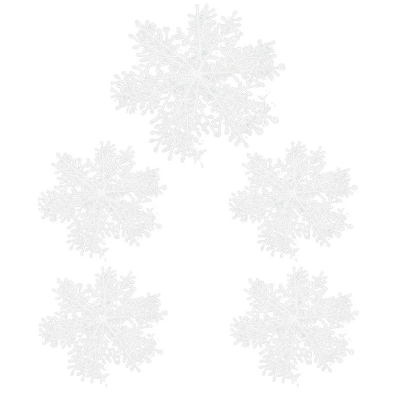 New Christmas White Snowflake Shape Hanging Christmas Tree 11CM