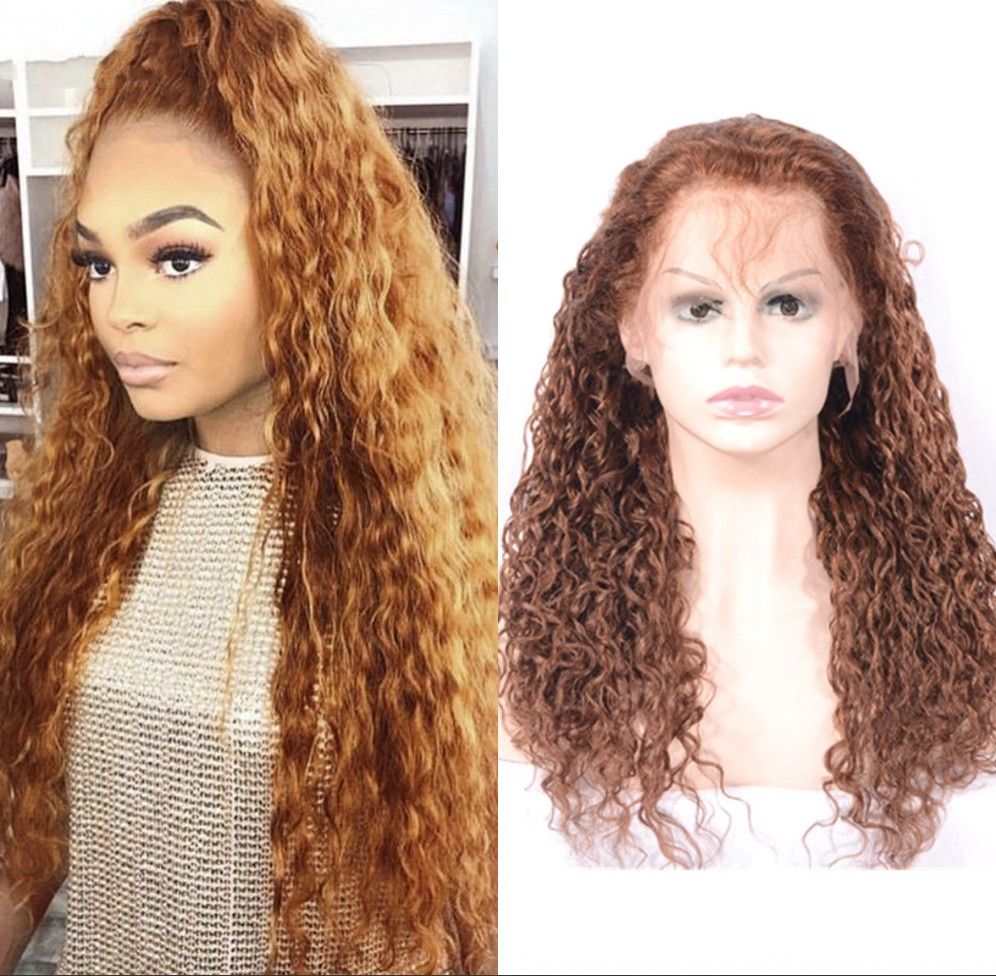 Malaysian Water Wave Human Hair Wigs Wet And Wavy Lace Front Wigs 30# Long Hair  Wigs With Baby Hair From Heierhair, $157.59 | DHgate.Com