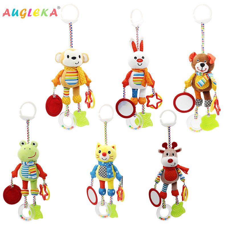 2020 Kids Toys Hanging Spiral Rattle Stroller Cute Animals Crib