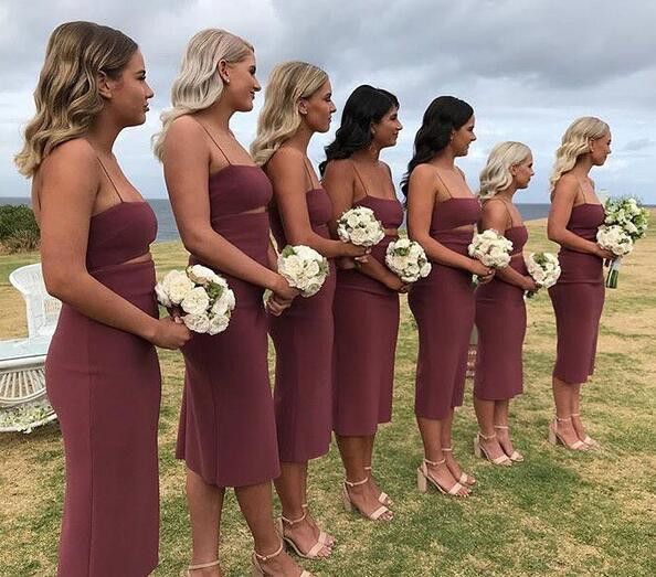 boho bridesmaid dresses burgundy