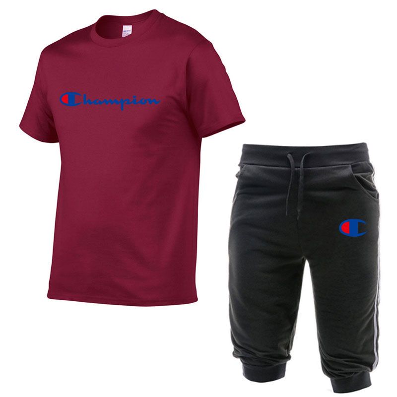 champion short set for men's