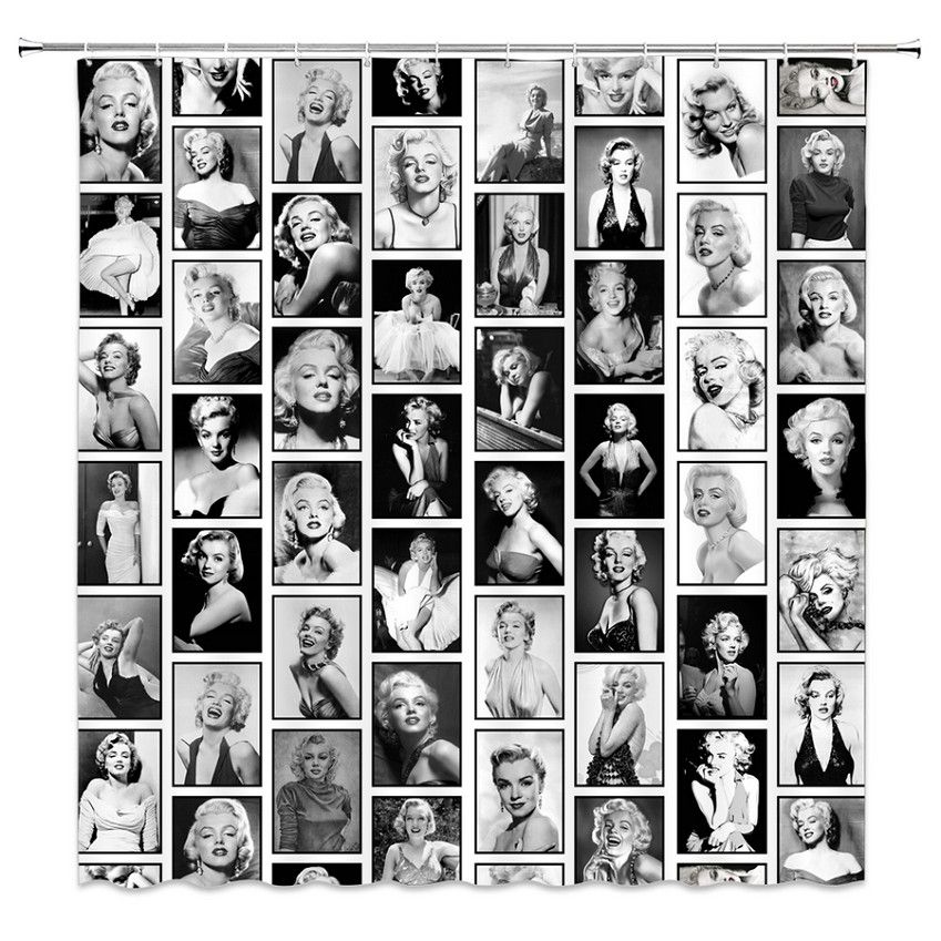 2019 Sexy Marilyn Monroe Shower Curtains Beautiful Women Splice