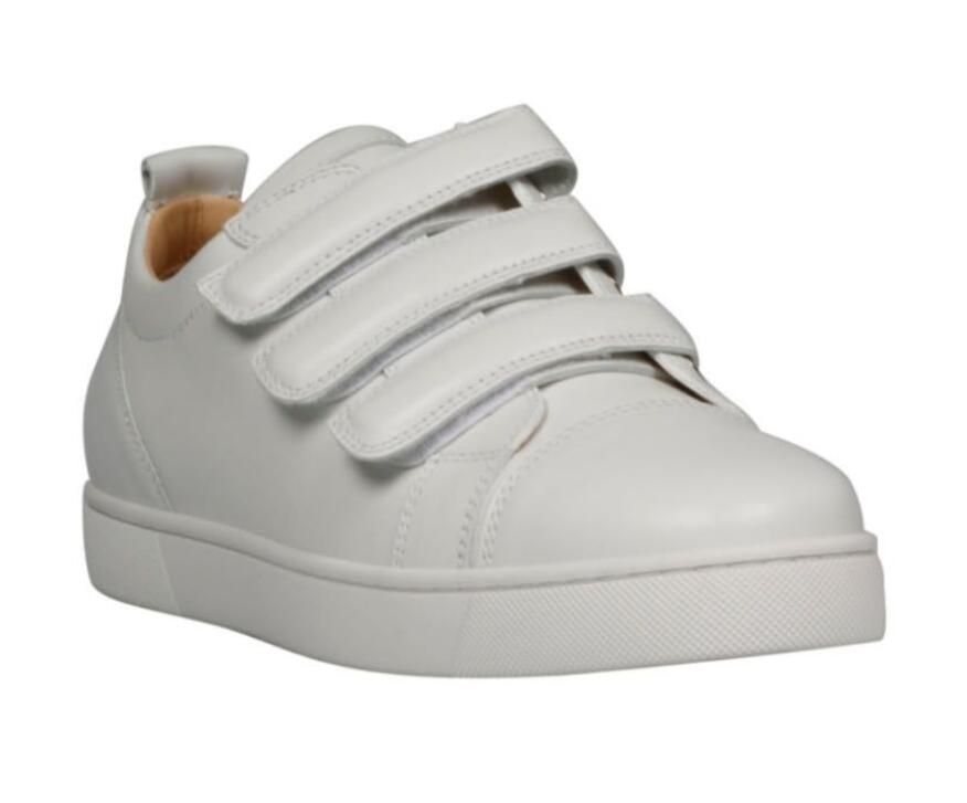 mens leather velcro trainers