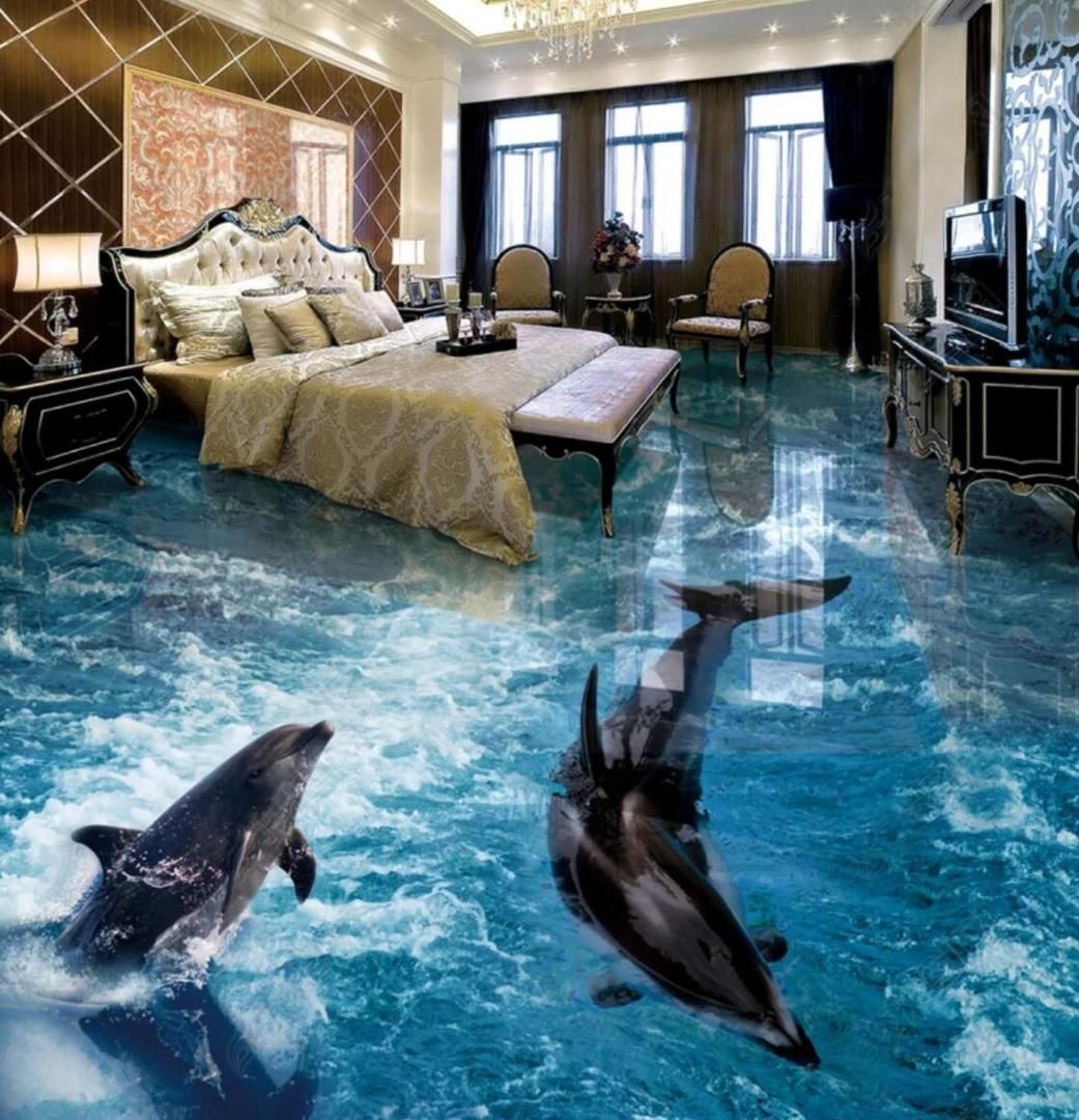 Self Adhesive 3d Dolphin 56512 Floor Wallpaper Mural Wall Print Self Adhesive 3d Dolphin 56512 Floor Wallpaper Mural Wall Print