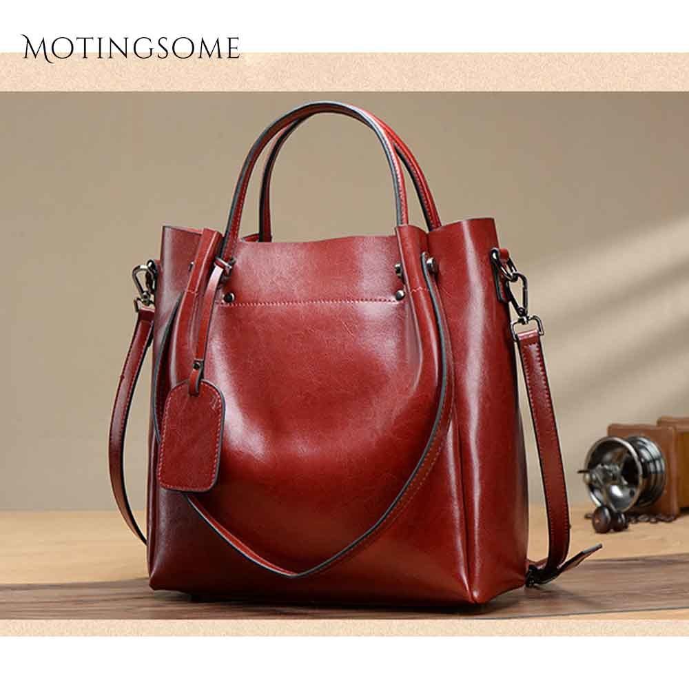 natural leather tote bag