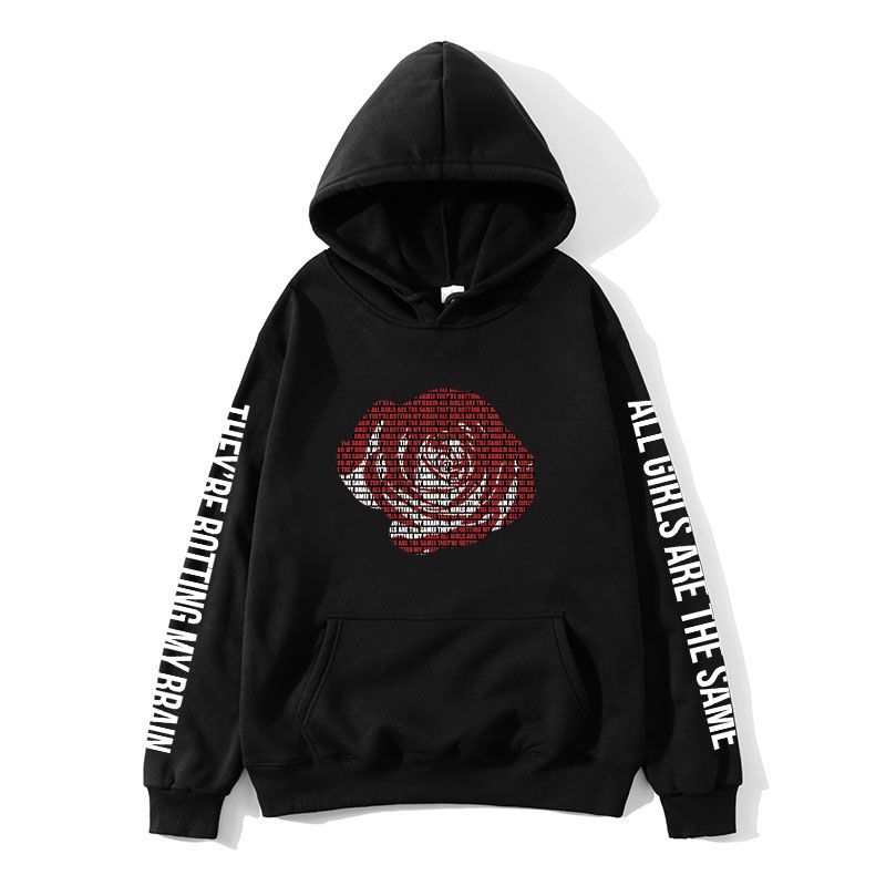 kwd rose moletom com capuz