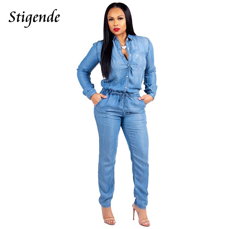 jeans jumpsuit womens
