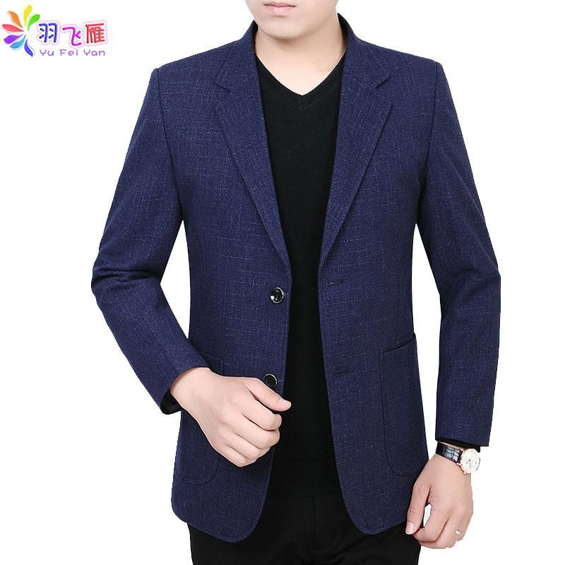 mens casual blue blazer