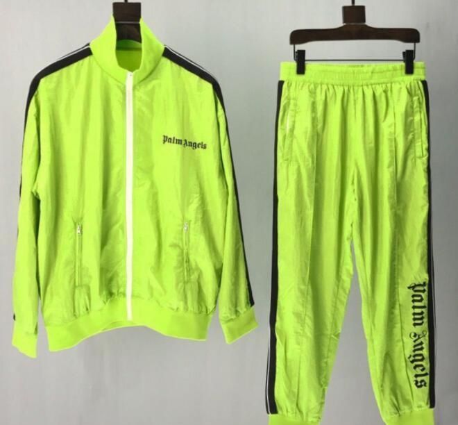 palm angels tracksuit green