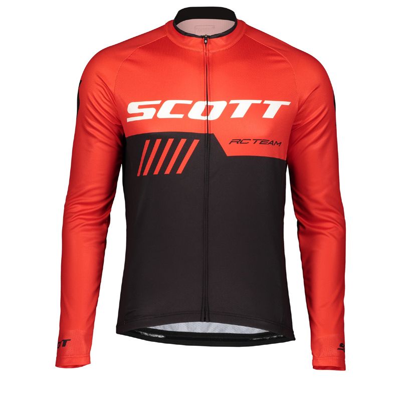Ropa Ciclismo Hombres Scott Equipo Ciclismo Jersey Mangas largas Mountain Ropa Primavera Relation
