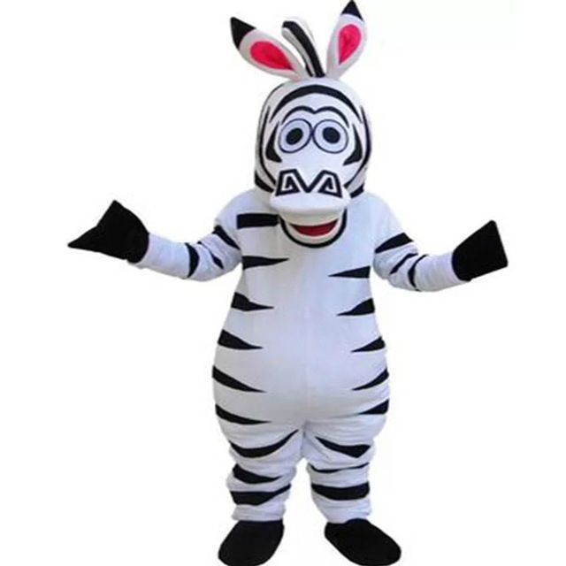 Compre Halloween Madagascar Zebra Traje Da Mascote De Alta Qualidade Adulto Tamanho Dos Desenhos Animados Pinto Trajes Do Partido Do Carnaval De Natal De Crazyshoppingstreet 1 096 76 Pt Dhgate Com
