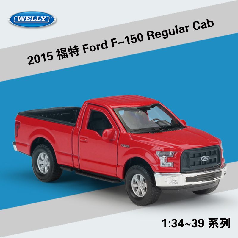 2019 Welly Alloy Car Model Toy 2015 Ford F 150 Regular Cab Pickup Truck 136 High Simulation Kid Birthday Gift Collecting Home Decoration From