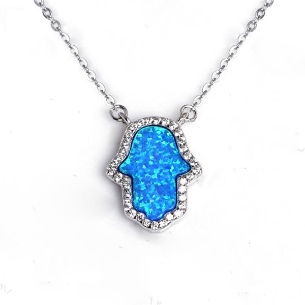 Blauw opaal-45cm