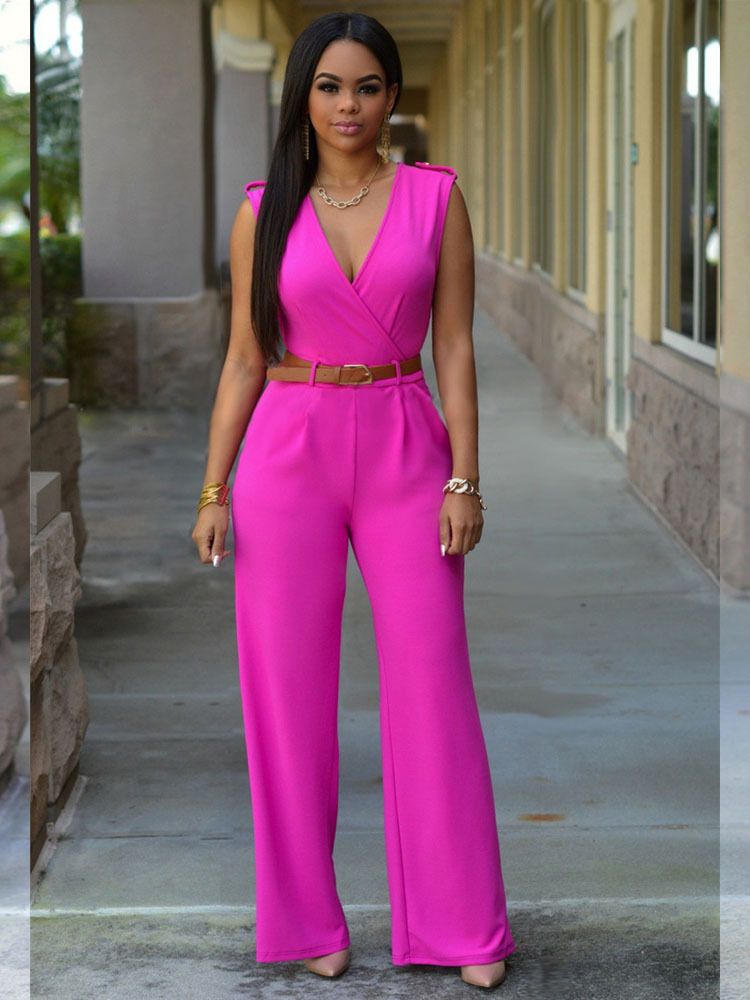 hot pink jumpsuit womens
