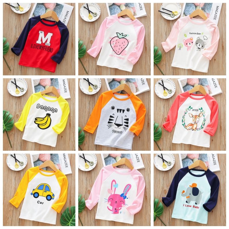 emocionante Frágil Efectivamente Ropa de diseño para niños Camisas de algodón para niños Camiseta de manga  larga para niñas