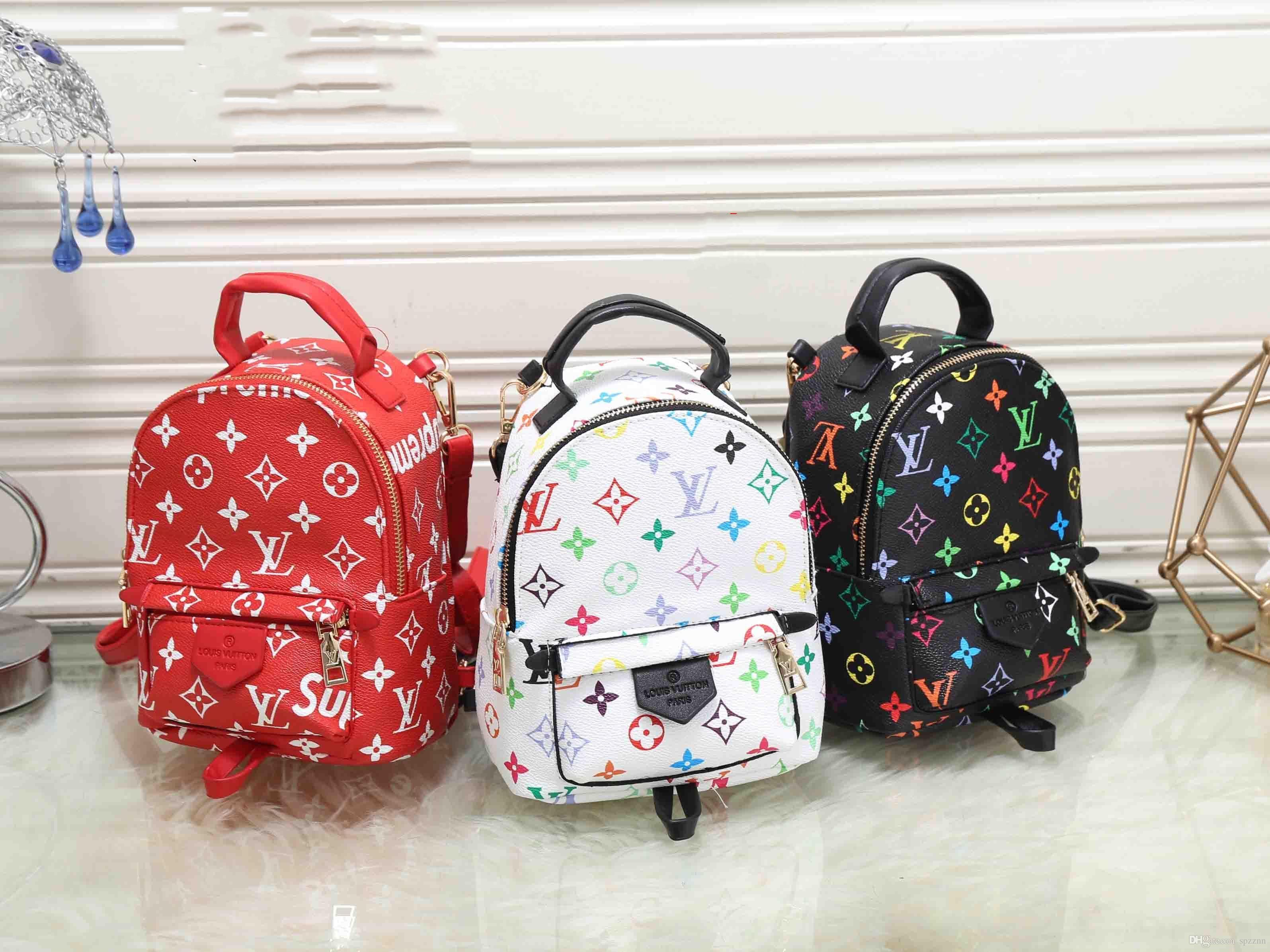 louis vuitton red and black mini backpack
