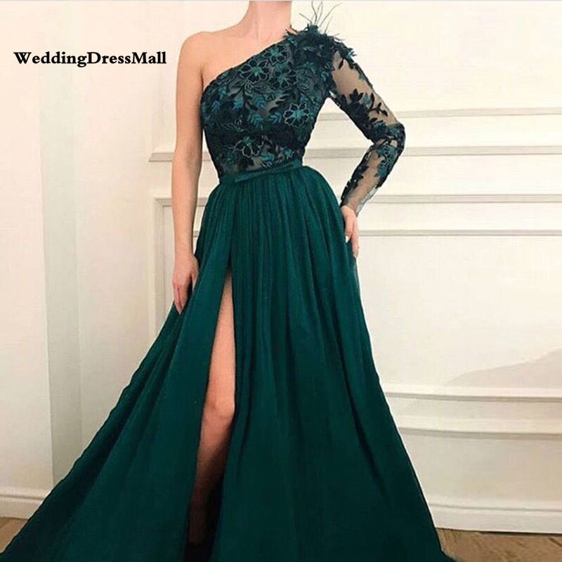 Sexy Jauh V Neck Prom Dresses 2016 Long Sleeves Lace Appliques Berpayet  Side Slit Mermaid Evening Dresses Hitam Prom Gowns|dress fleece|gown  clearancegown evening - AliExpress