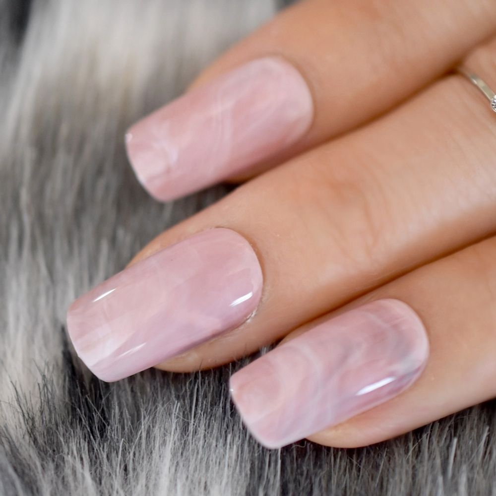 Medium Size Marble Fake Nails Square Dark Pink Ladies Acrylic Diy Nail Art Tips Pre-designed With Glue Sticker Medium Size Marble Fake Nails Square Dark Pink Ladies Acrylic Diy Nail Art Tips Pre-designed With Glue Sticker