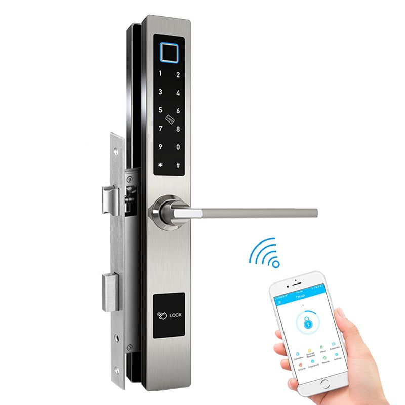 satin al aluminyum carpma kapi t200325 icin smart bluetooth ttlock app parmak izi kapi kilidi tl1 965 49 dhgate comda