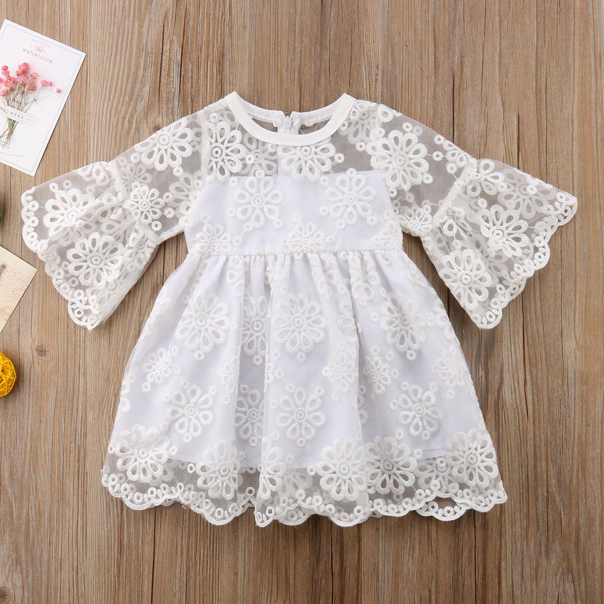 Newborn Baby Girls Children Toddler Party Princess Lace Pageant Tutu Lace Dress