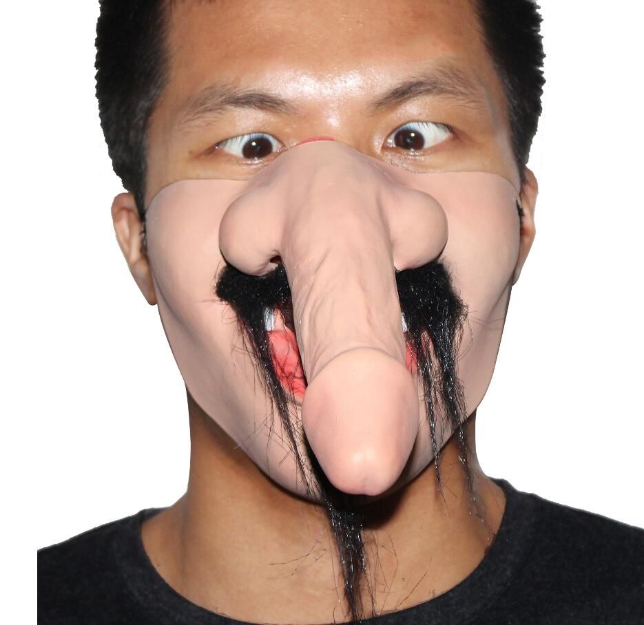 Adult prank perineum Latex shell Head mask Funny conch Prop Masquerade Hall...