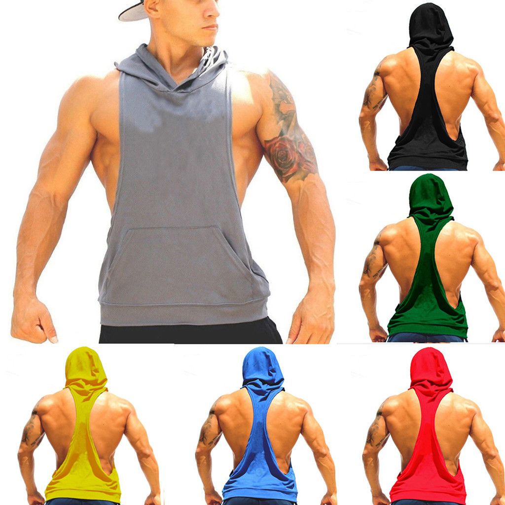 Dooxii Hombre Sin Mangas Secado R/ápido Entrenamiento Chaleco Camiseta Transpirable Fitness M/úsculo Top Camisetas