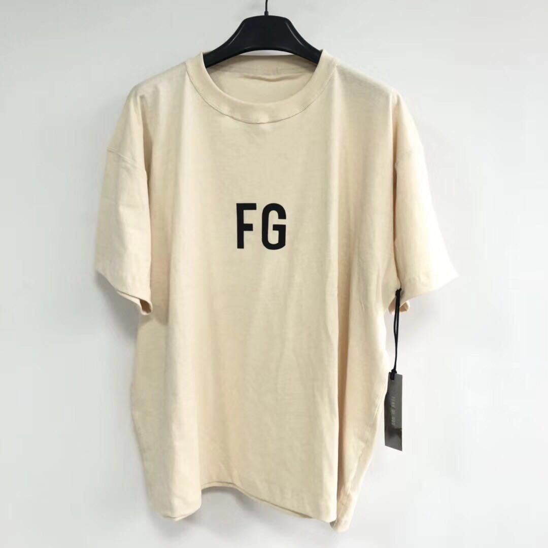 FEAR OF GOD 6TH FG LOGO T Shirt INSIDE OUT Tee Gray Color 