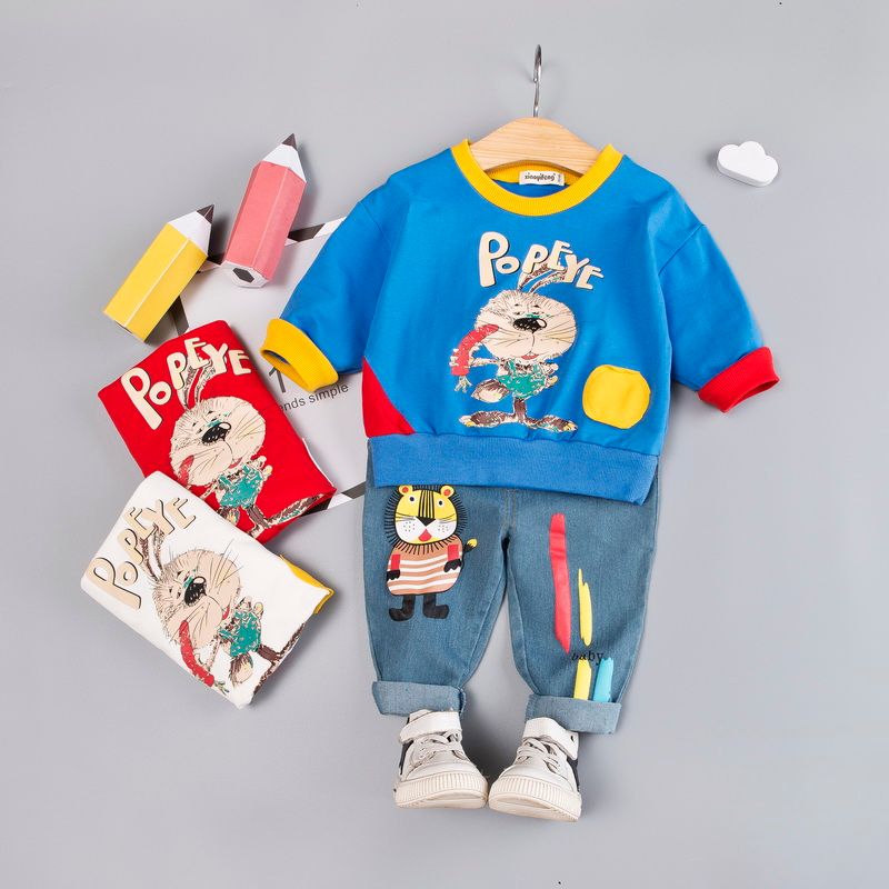 Conjunto De Ropa Infantil De Manga Larga Para Bebé Con Dibuj Conjunto De Ropa Infantil De Manga Larga Para Bebé Con Dibuj