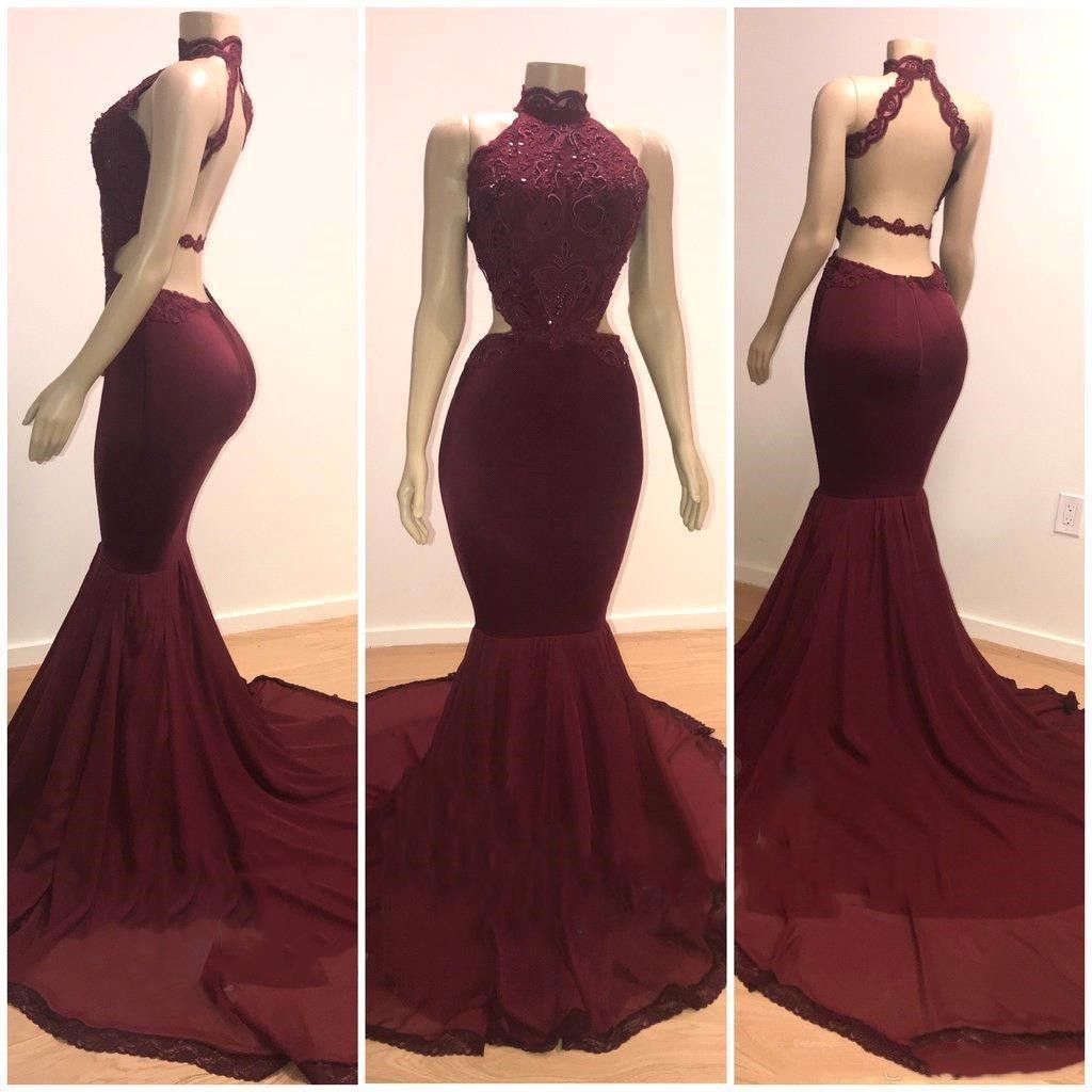halter slit side sequin party dress