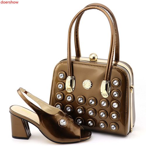 shoes and clutch bags to match