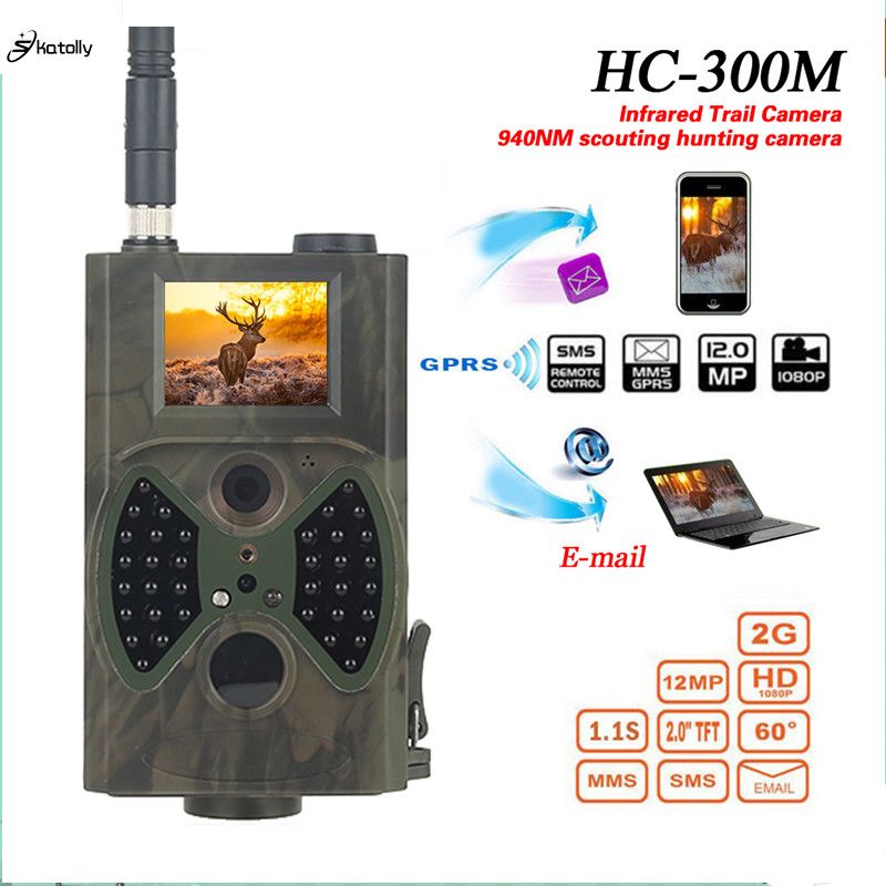 Wholesale HC300M Hunting Camera GSM 12MP 1080P Photo Traps Night Vision