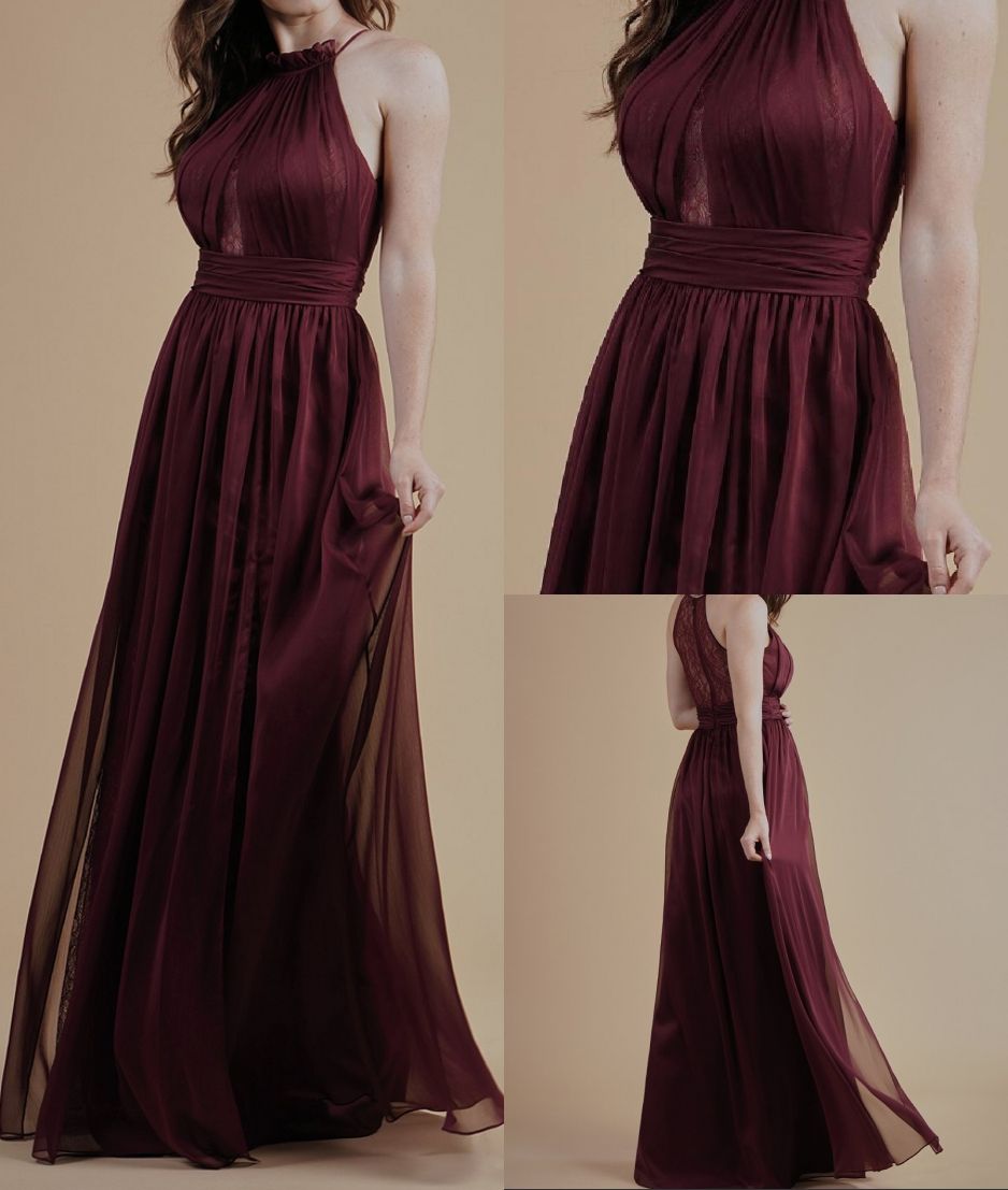 dark maroon color dress