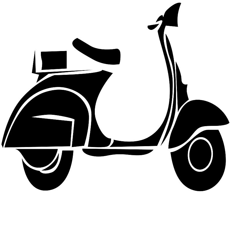 Pegatina /"76/" Vespa