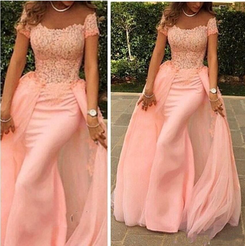 Compra 2019 Elegante Tarde Vestidos Formales Fiesta De Fiesta Vestidos  Largos De Fiesta De Fiesta Aplique De Encaje Peplum Ruffle Robe De Soiree  Barato | Entrega Rápida Y Calidad | Es.Dhgate