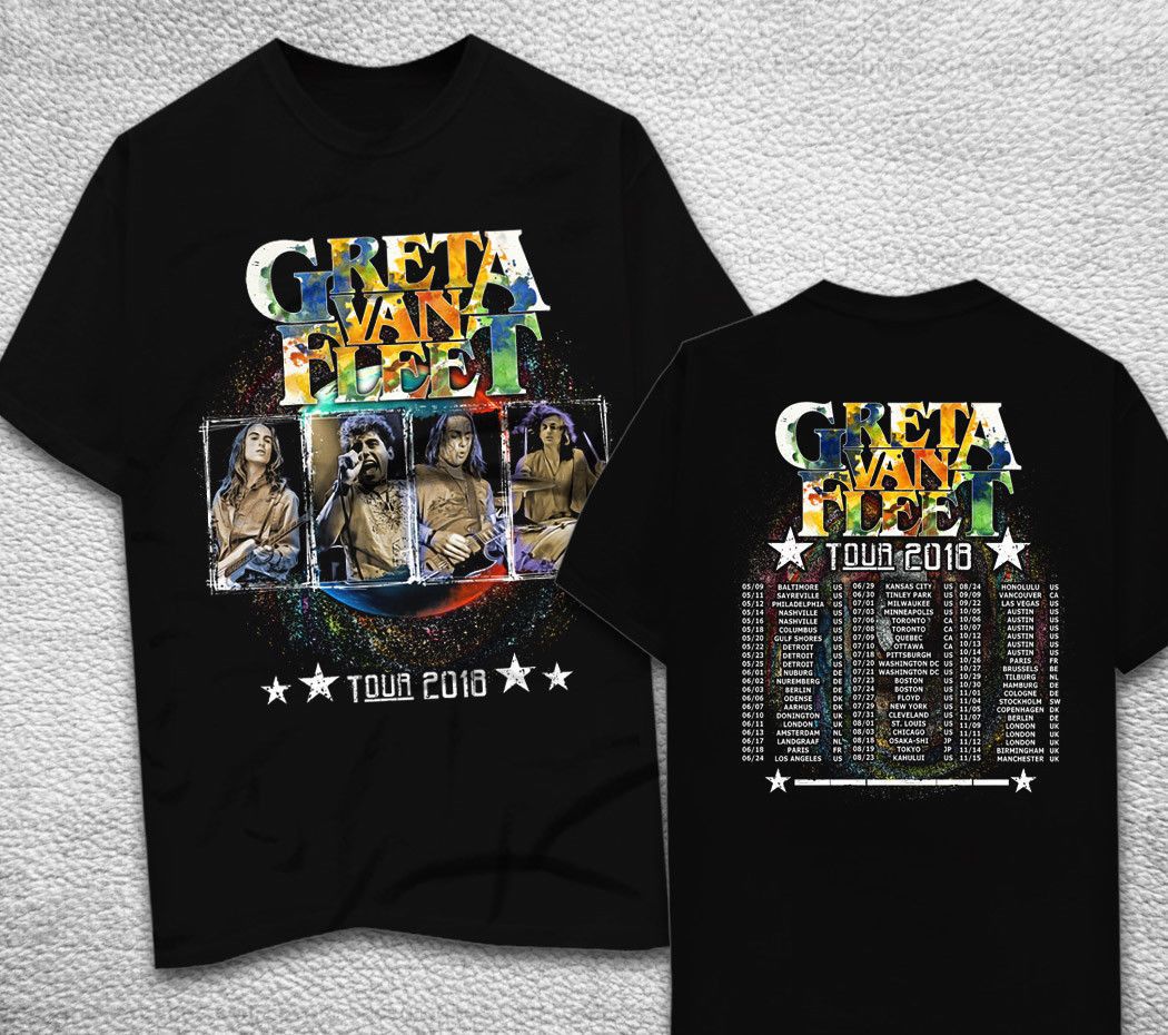 Rare Greta Van Fleet T Shirt Tour Dates 