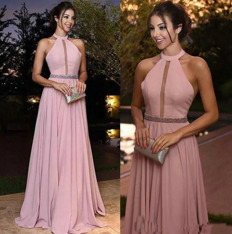 Rosa palo rosa vestidos de noche de la fiesta fin de curso de la gasa una línea cabestro mujeres elegantes vestidos de noche de la celebridad para el partido de Noche Vieja Rosa palo rosa vestidos de noche de la fiesta fin de curso de la gasa una línea cabestro mujeres elegantes vestidos de noche de la celebridad para el partido de Noche Vieja