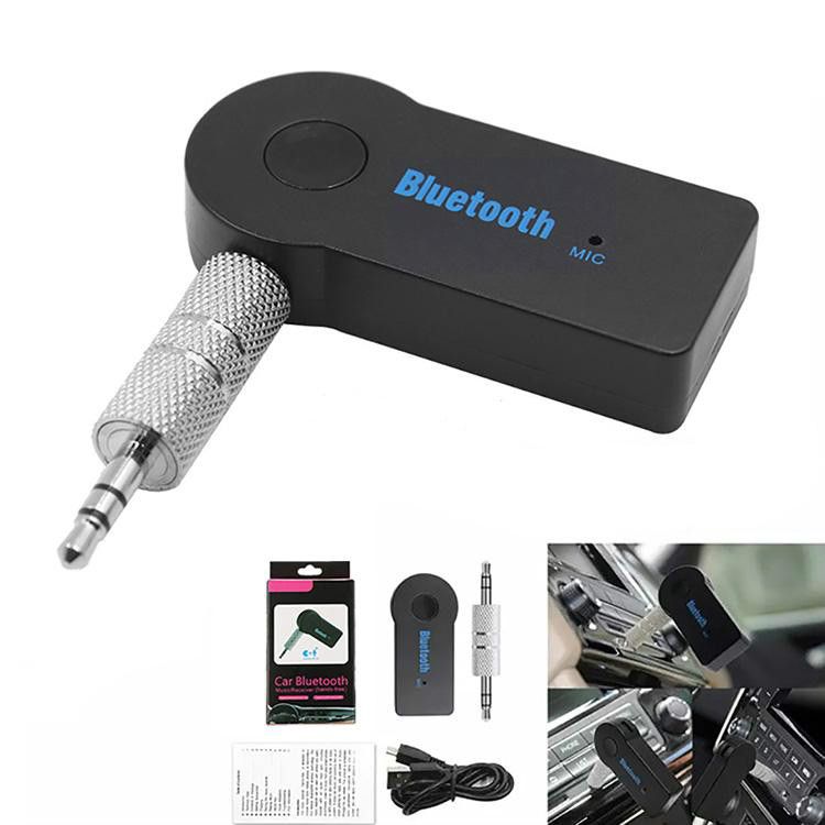 Inalámbrico Bluetooth 3.5 mm Teléfono A AUX estéreo de coche Adaptador Receptor de Música con Micrófono