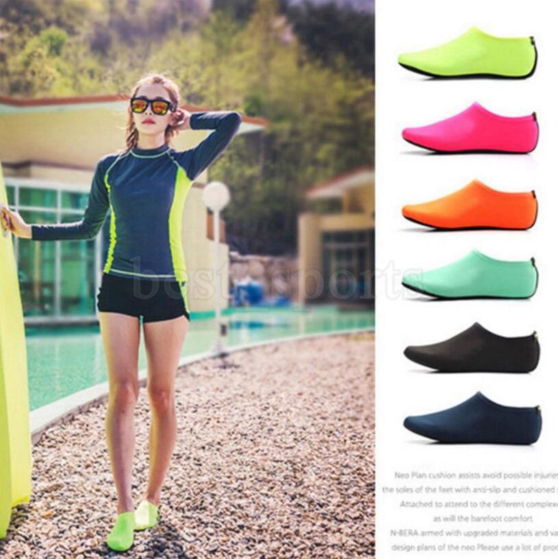 Beach Swimming Diving Snorkeling Long Socks Non-Slip Surfing Shoes Candy