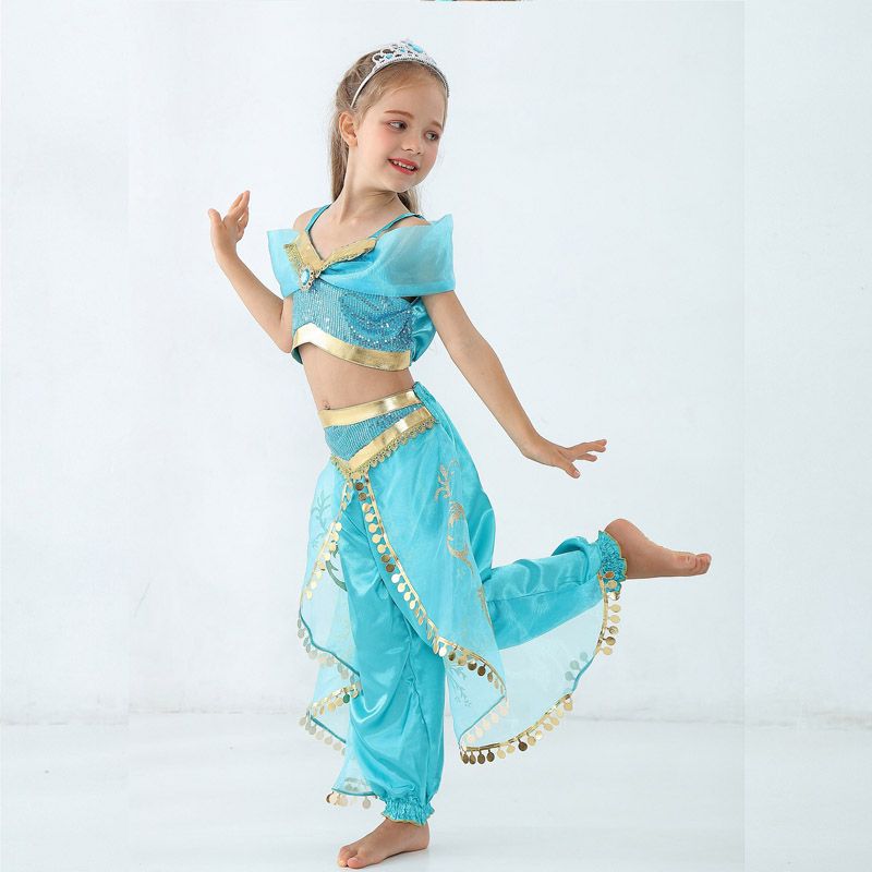 Kind Stage Prinses Kostuum Magic Lamp Kinderen Belly Dance India Dans Kleding Postkind Rollenspel Page Kostuum Van 11,12 € | DHgate