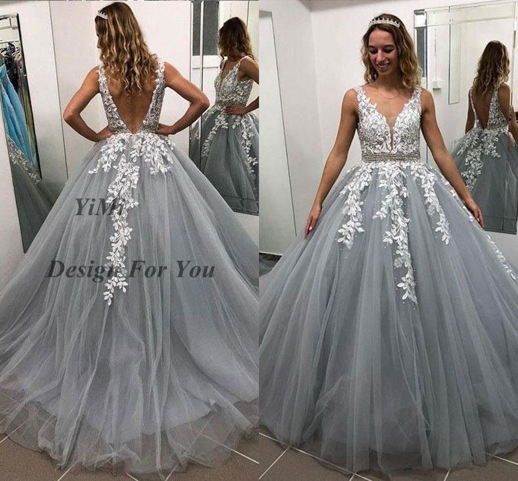 vestido 15 anos prata