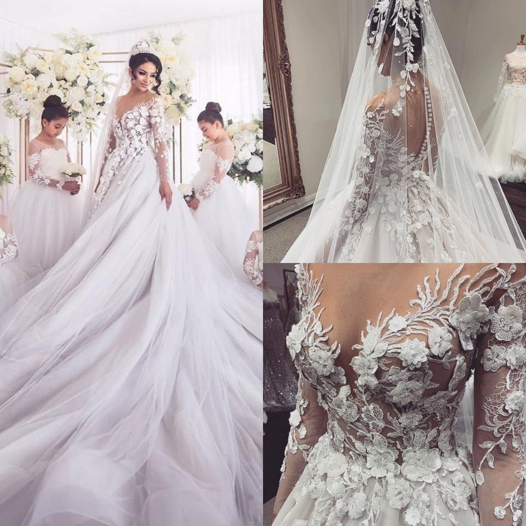 royal cathedral train wedding gowns