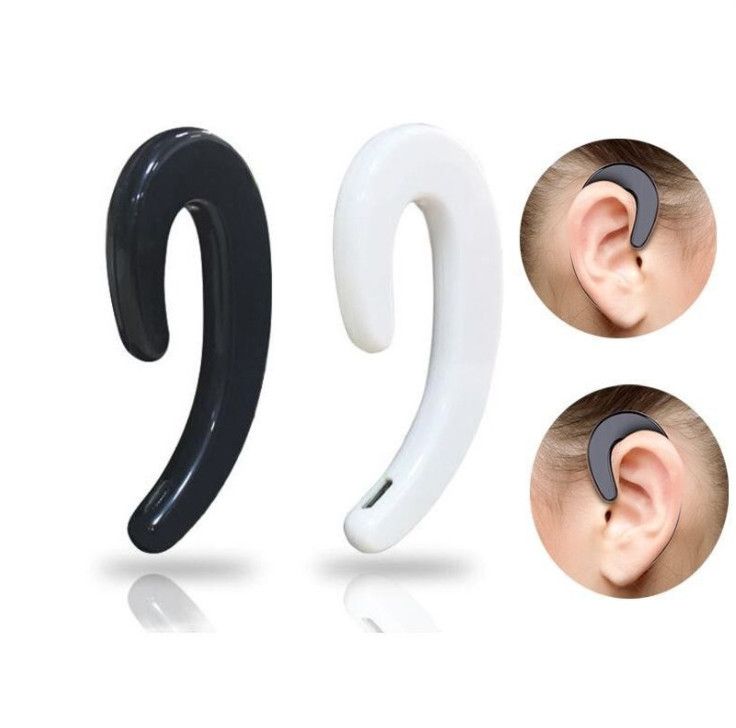 Suministro Al Por Mayor Negocio Oreja Colgada Auriculares Inalámbricos Auricular  Bluetooth Y 12 Conducción Ósea Redonda Deportes Auriculares Estéreo  Plateado Negro De New1234, 4,96 € | Es.DHgate.Com