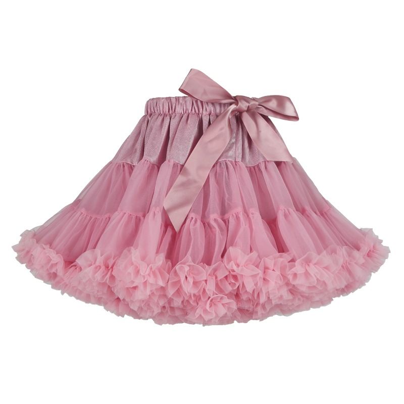 2021 Top Quality Cute Pink Bow Tutu Skirt Childrens Princess Skirt