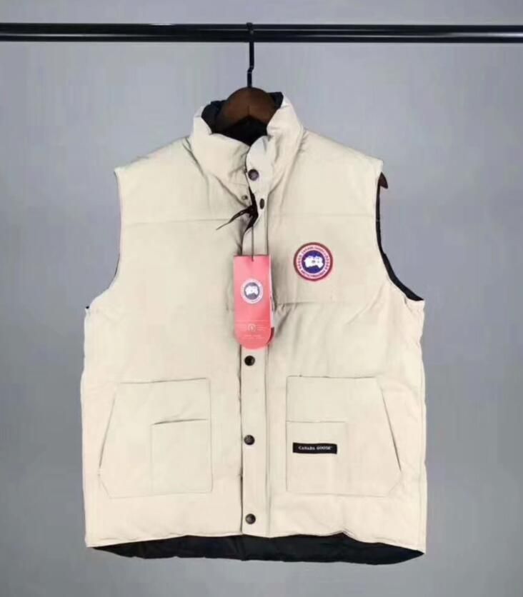 canada goose chaleco blanco
