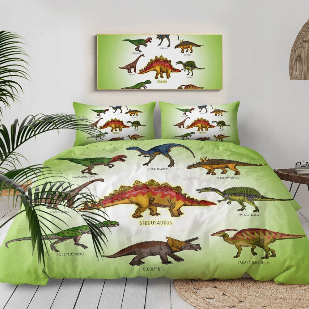 dinosaur queen bedding