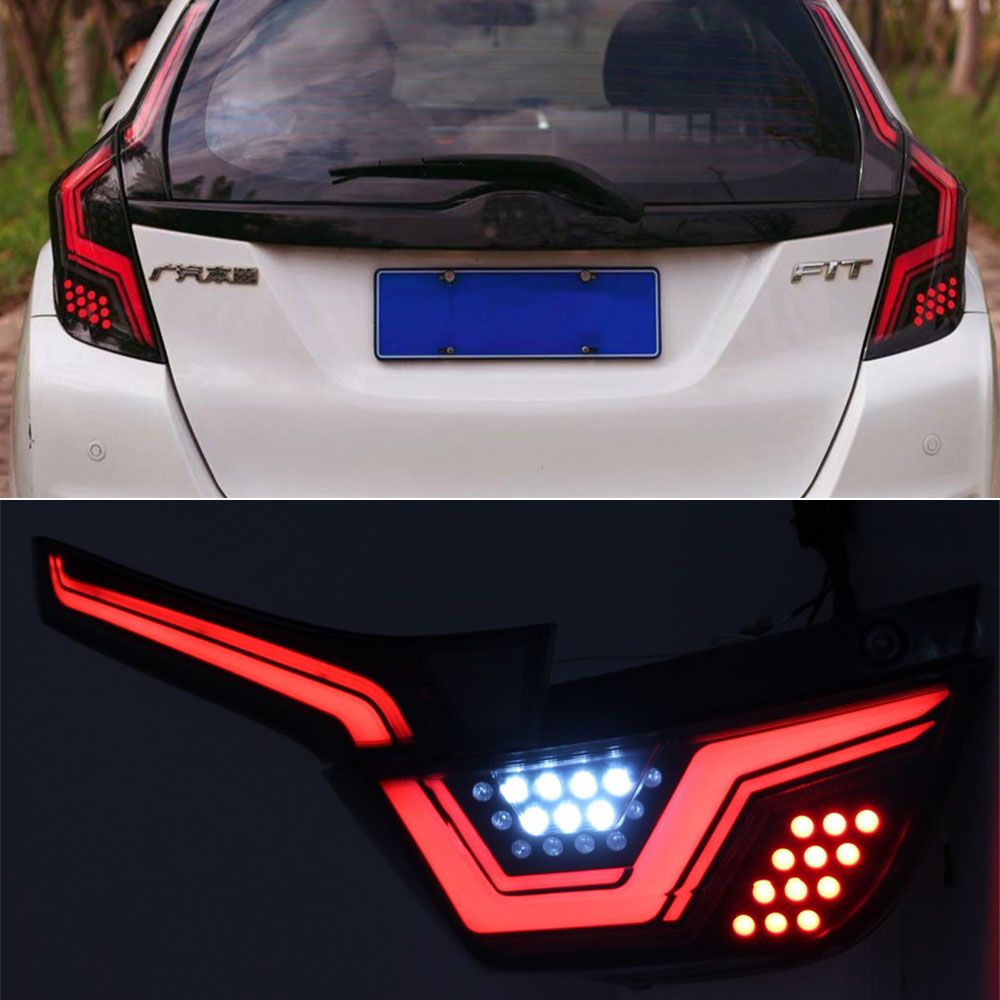 2020 Car LED Tail Light Taillight For Honda JAZZ FIT GK5 2014 2018 Rear