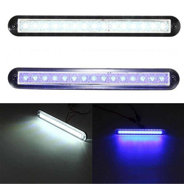 2019 Universal Car Auto Boat Caravan 12v Dc 15 Led Interior Exterior Rail Strip Light White Blue 3200k From Bestliner 49 76 Dhgate Com